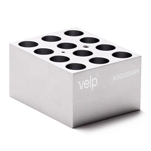 Blocco STT-W12-D160-A per 12 provette con fondo tondo da 15/16 mm. di diametro
