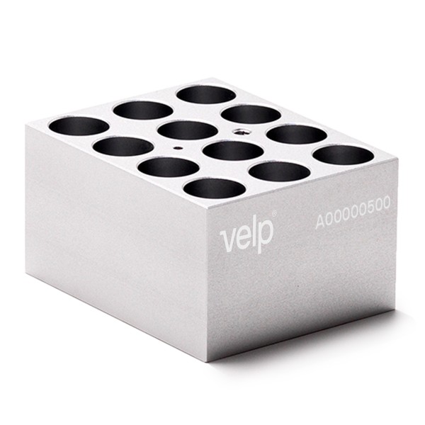 Blocco STT-W12-D180-A per 12 provette con fondo tondo da 17/18 mm. di diametro