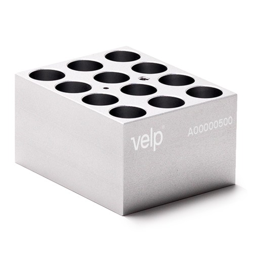 Blocco STT-W12-D180-A per 12 provette con fondo tondo da 17/18 mm. di diametro