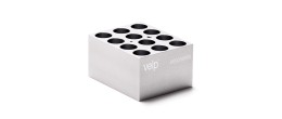 Blocco STT-W12-D180-A per 12 provette con fondo tondo da 17/18 mm. di diametro