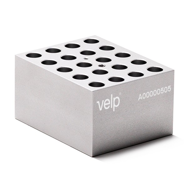 Blocco MCT-W20-V015-A per 20 microprovette da 1,5 ml.