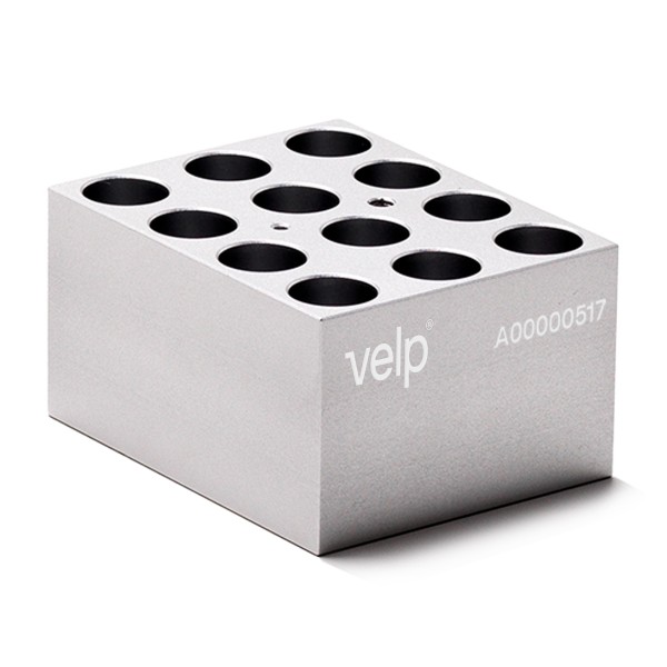 Blocco VLS-W12-D170-A per 12 vials / fiale da 17 mm. di diametro