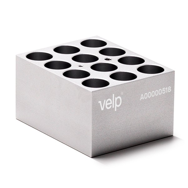 Blocco VLS-W12-D190-A per 12 vials / fiale da 19 mm. di diametro