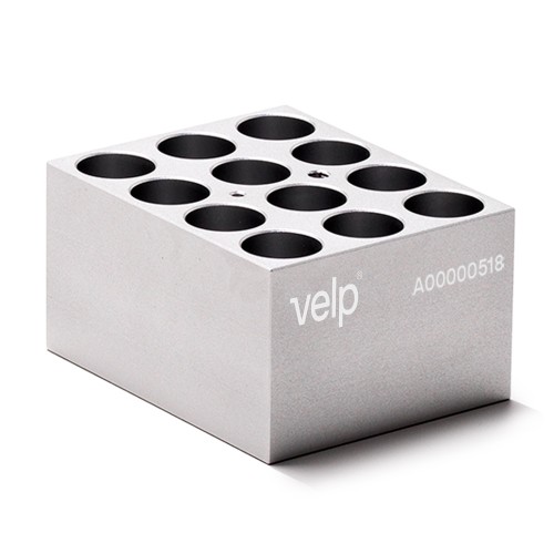 Blocco VLS-W12-D190-A per 12 vials / fiale da 19 mm. di diametro