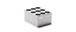 Blocco VLS-W09-D210-A per 9 vials / fiale da 21 mm. di diametro