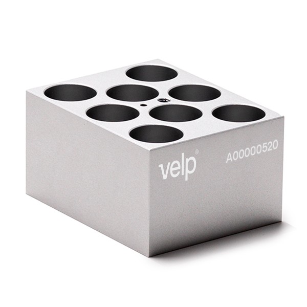 Blocco VLS-W08-D230-A per 8 vials / fiale da 23 mm. di diametro