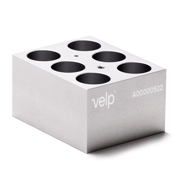Blocco VLS-W06-D280-A per 6 vials / fiale da 28 mm. di diametro