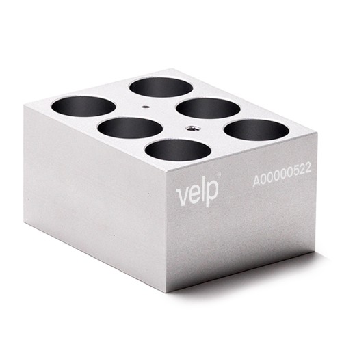 Blocco VLS-W06-D280-A per 6 vials / fiale da 28 mm. di diametro