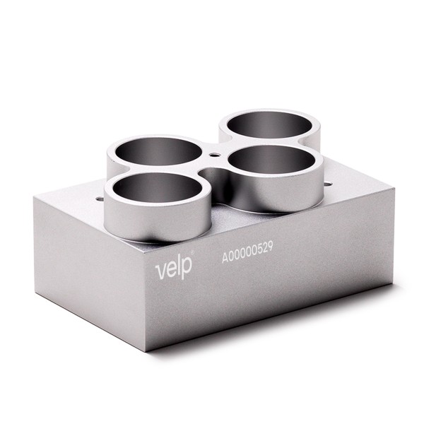 Blocco COD-W04-D420-A per 4 provette da fondo tondo da 42 mm. di diametro (analisi COD)
