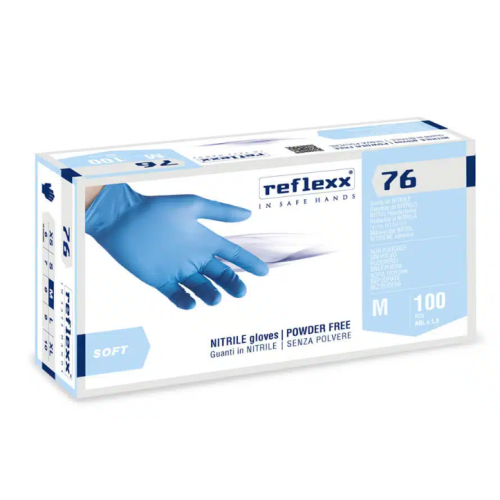 Guanti in nitrile Reflexx 76 misura M - Conf. da 100