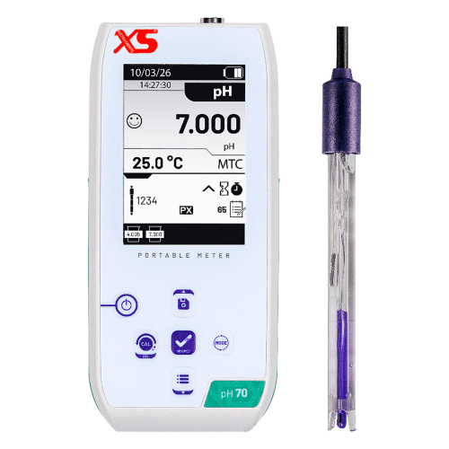 Phmetro portatile PH 70 NEX con elettrodo 201 T