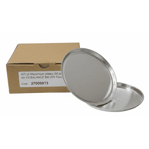 Piatti in alluminio per pesata diametro 90 mm. - confezione da 50 per BM 203 TOUCH