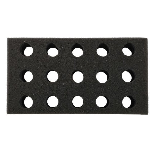 Rack per 15 provette diametro 25 mm.