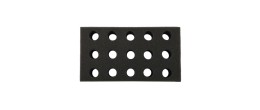 Rack per 15 provette diametro 25 mm.