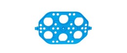 Rack per 9 provette da 50 ml. e 24 microprovette da 0,5 ml.