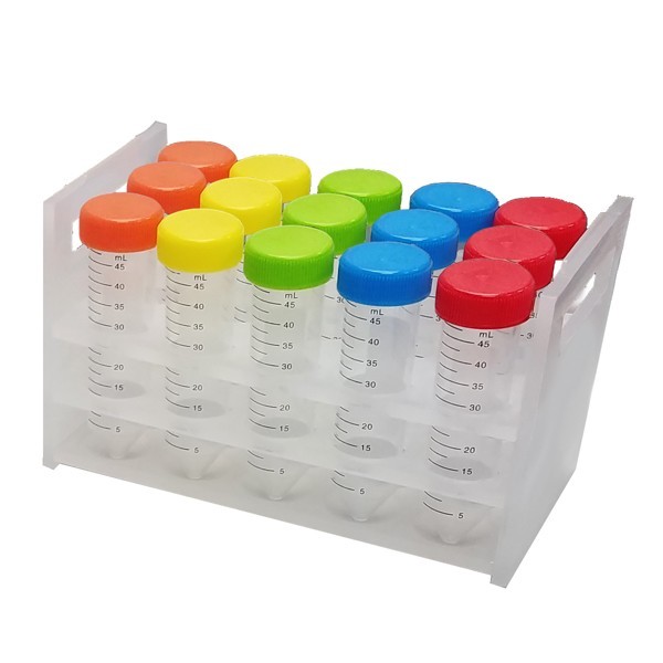 Magic clamp portaprovette per 15 provette da 50 ml.