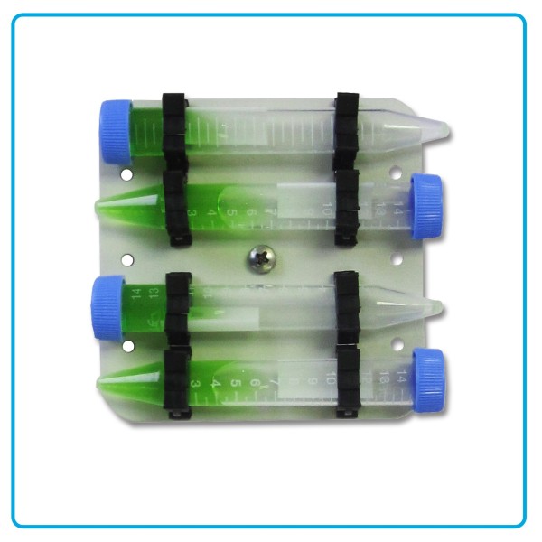 Magic clamp portaprovette orizzontale per 4 provette da 15 ml.
