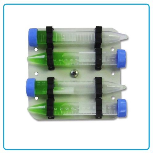 Magic clamp portaprovette orizzontale per 4 provette da 15 ml.