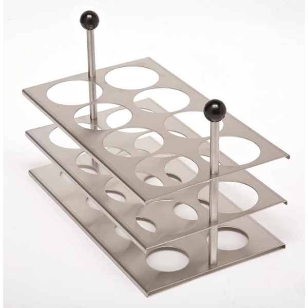 Rack per tubi da Ø 56 mm. - 8 posti (biberon)