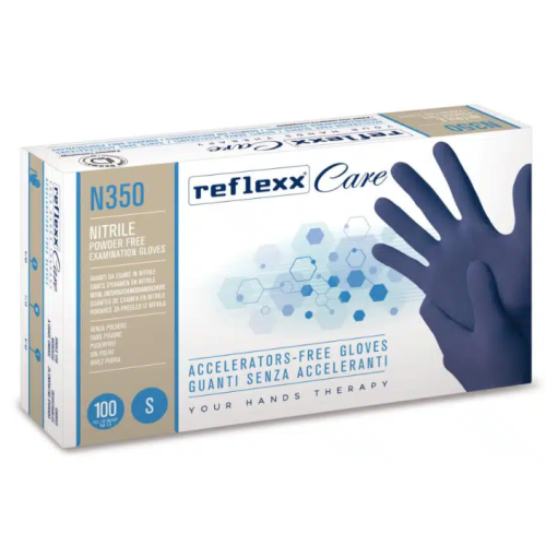 Guanti in nitrile ipoallergenico Reflexx N350 misura S - Conf. da 100
