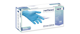 Guanti in nitrile spessorato senza polvere Reflexx N69 misura L - Conf. da 100