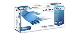 Guanti in nitrile senza polvere Reflexx N73 misura M - Conf. da 100