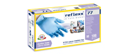 Guanti in nitrile food senza polvere Reflexx R77 misura L - Conf. da 100