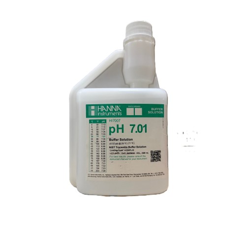 Soluzione standard di calibrazione pH 7.01 confezione da 500 ml.