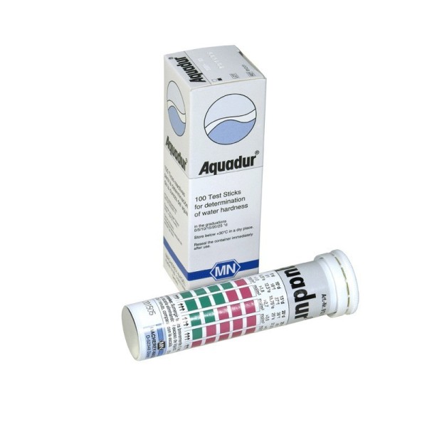 Aquadur 100 strisce ( inferiore 55 ... maggiore 250 ppm )