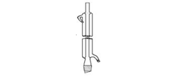 Refrigerante di Liebig 200 mm. cono inferiore maschio 14/23