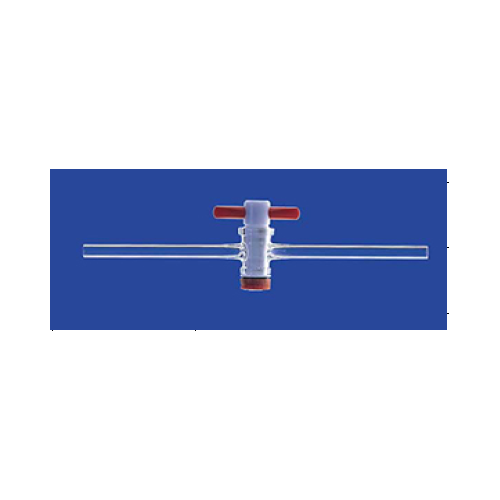 Rubinetto in PTFE ad una via NS 14,5 foro 2,5 mm.