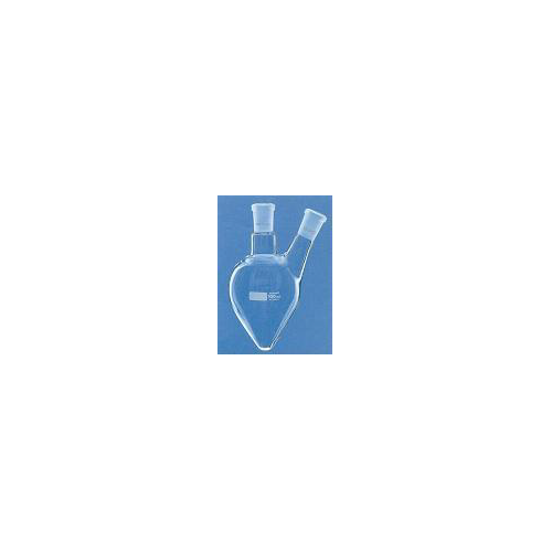 Pallone vetro borosilicato a cuore a 2 colli ml. 50 - 2 coni 14/23