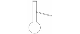 Pallone vetro borosilicato per distillazione ml. 1000 - orlo svasato