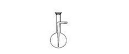 Pallone vetro borosilicato per distillazione in corrente di vapore ml. 500 - cono 35/20
