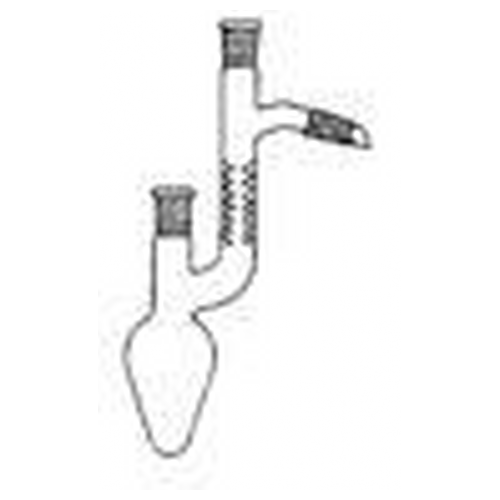 Pallone secondo Claisen ml. 10 coni 14/23 con punte Vigreux