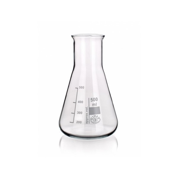 Beuta bocca larga vetro borosilicato ml. 25