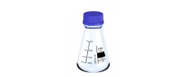 Beuta vetro borosilicato ml. 1000 collo a vite GL 45 e tappo