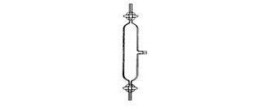 Pipetta per prelievo gas ml. 250 rubinetti in PTFE - SVL centrale
