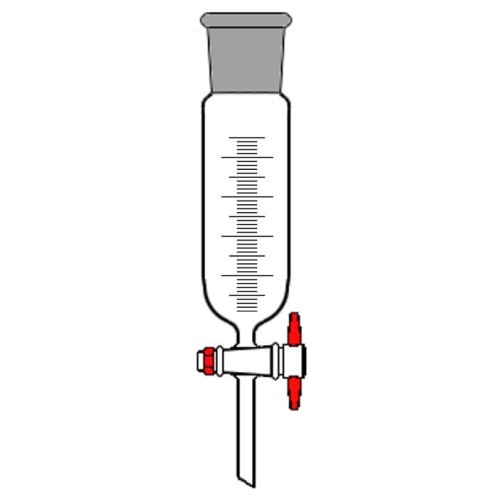 Imbuto separatore cilindrico graduato ml 50 - Rub. PTFE