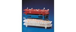 Portaprovette micro in PP  blu 100 posti per microprovette