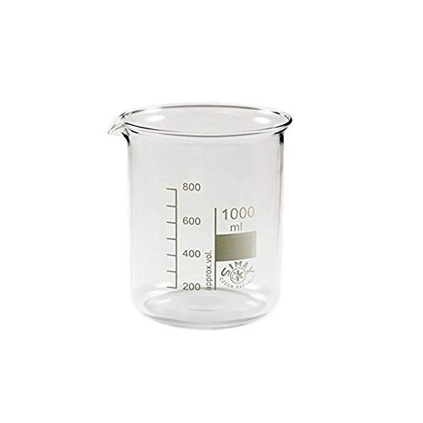 Becher in vetro borosilicato forma bassa ml. 250