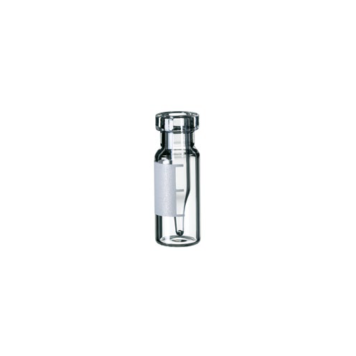 Vials crimp vetro bianco graduate con microinserto da 0,250 ml. - ND 11