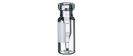 Vials crimp vetro bianco graduate con microinserto da 0,250 ml. - ND 11