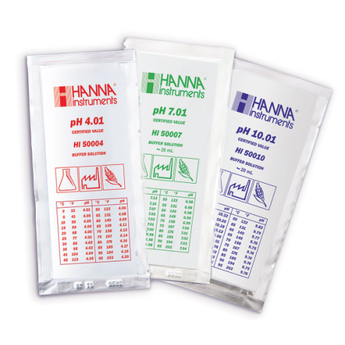 Soluzione tampone pH 10.01 confezione 25 bustine da 20 ml.