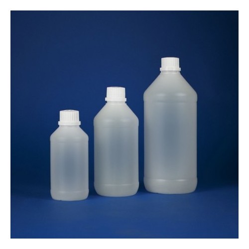 Bottiglia cilindrica con tappo a sigillo collo stretto HDPE ml. 250