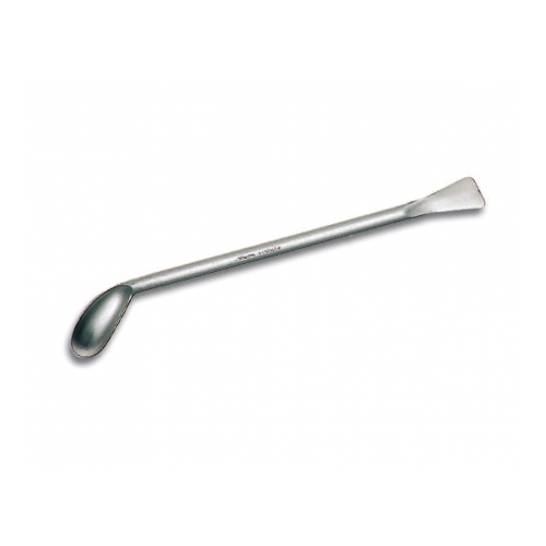 Spatola con cucchiaio inox lunghezza 180 mm. (cucchiaio piegato - spatola 12 x 20 mm.)