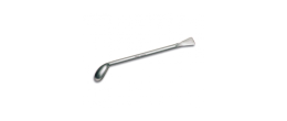 Spatola con cucchiaio inox lunghezza 180 mm. (cucchiaio piegato - spatola 12 x 20 mm.)