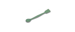 Spatola con cucchiaio inox rivestita in PTFE lunghezza 210 mm. (spatola 25 x 30 mm.)