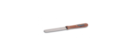 Spatola inox con manico in legno lunghezza 355 mm. (spatola 30 x 250 mm.)