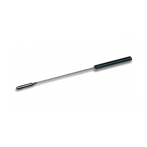 Spatola inox con manico in plastica lunghezza 210 mm. (spatola concava 5 x 30 mm.)